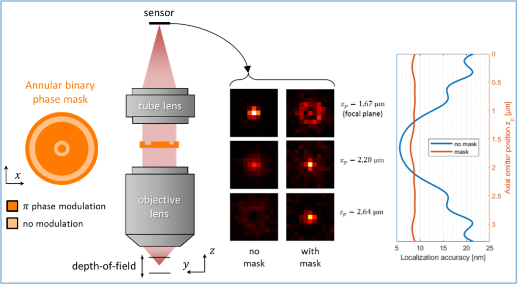 Microscope avec masque de phase