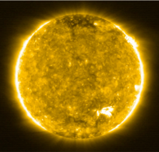 Visuel Soutenance de thèse de Jennifer Rebellato_Image du soleil prise par Solal Orbiter